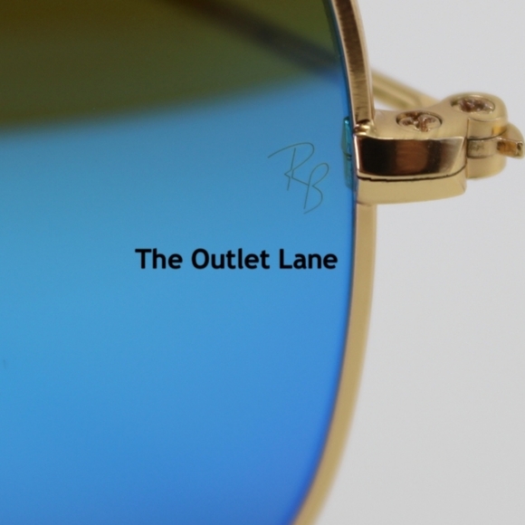 Model Display RayBan Aviator Blue Mirror RB3025 Reflective - Picture 13 of 16